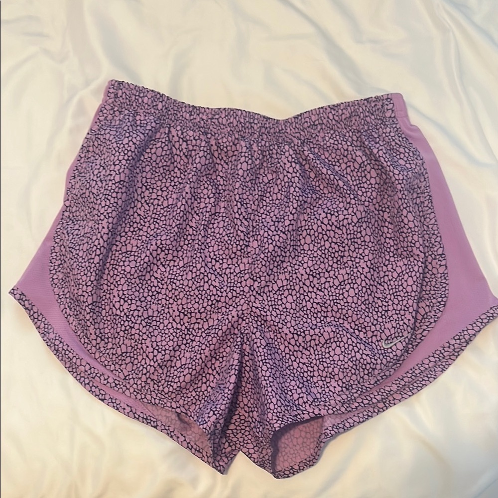Purple Patterned Nike Athletic Shorts